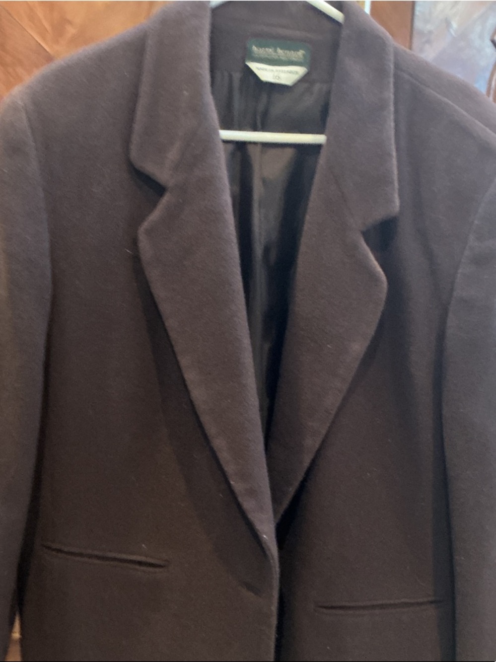Harve Benard Dark Brown Wool Blazer Jacket